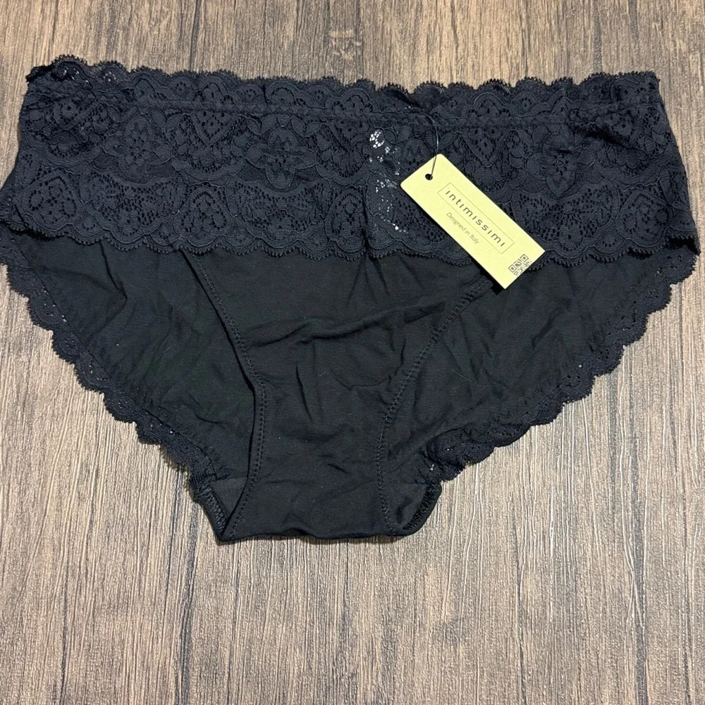 BUNDLE Intimissimi Elegant Lace and Cotton Trim Panties Knickers